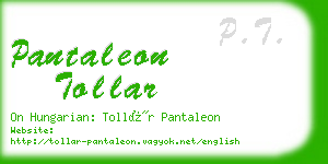pantaleon tollar business card